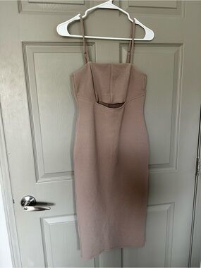 brown polka dot dress short sleeve SAME Poplin Mini Dress | Brown White Polka Dot main image 1
